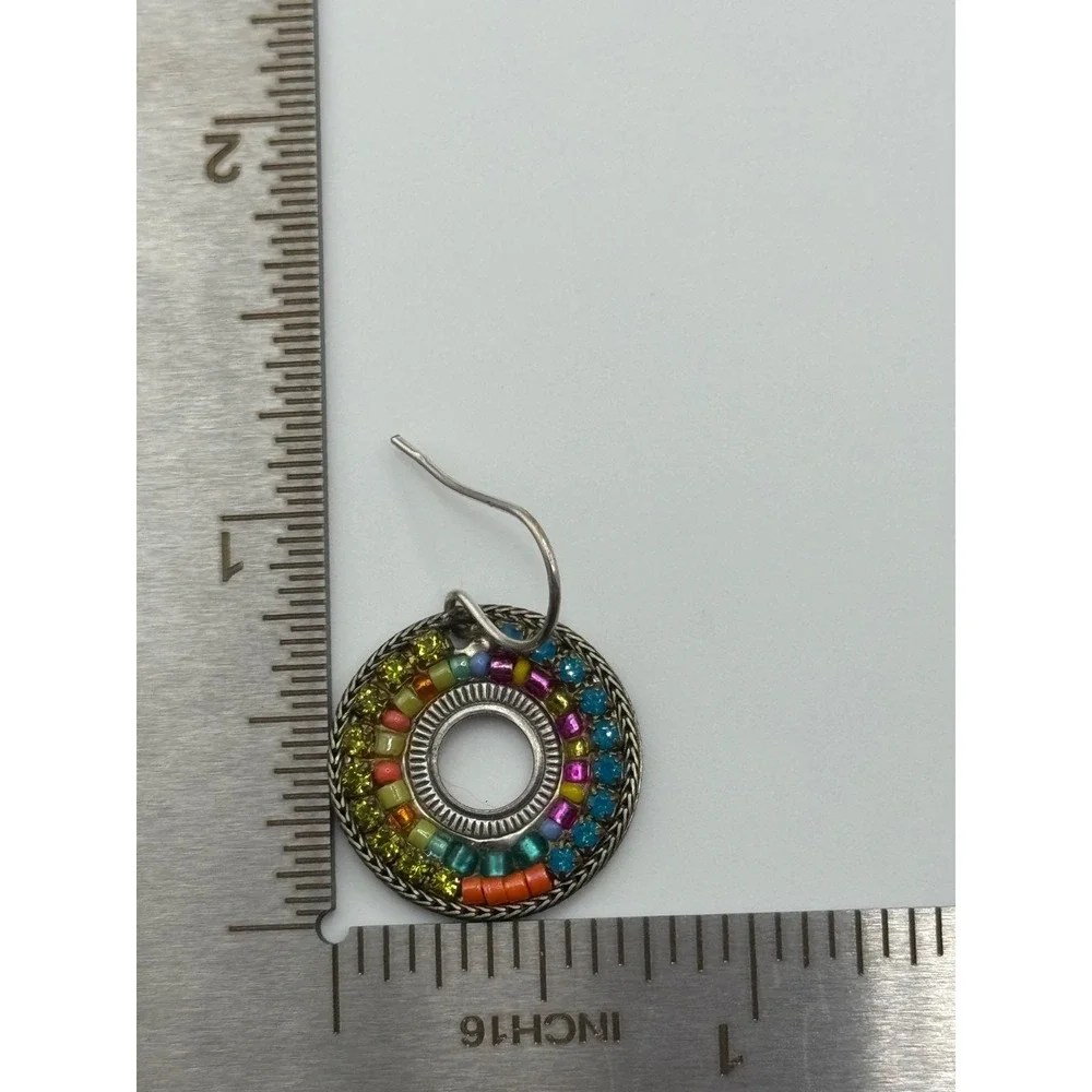 Firefly Multicolor‎ Crystal Rhinestone Circle Bracelet & Earrings